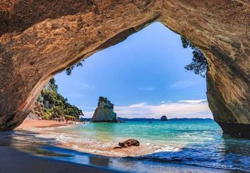 Cathedral Cove e Hot Water Beach, em Coromandel, Nova Zelândia